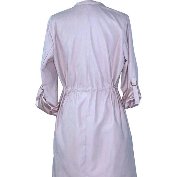 Women Blush Open Coat/Jacket and Foldable Sleeves - Picture 6 of 8